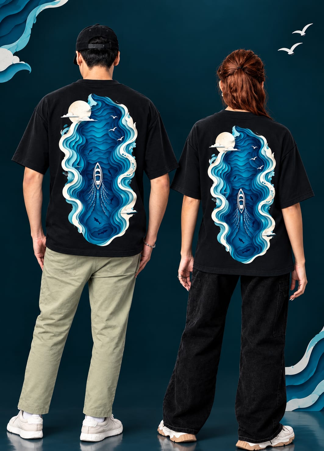 Ocean Drift Unisex Oversized T-Shirt