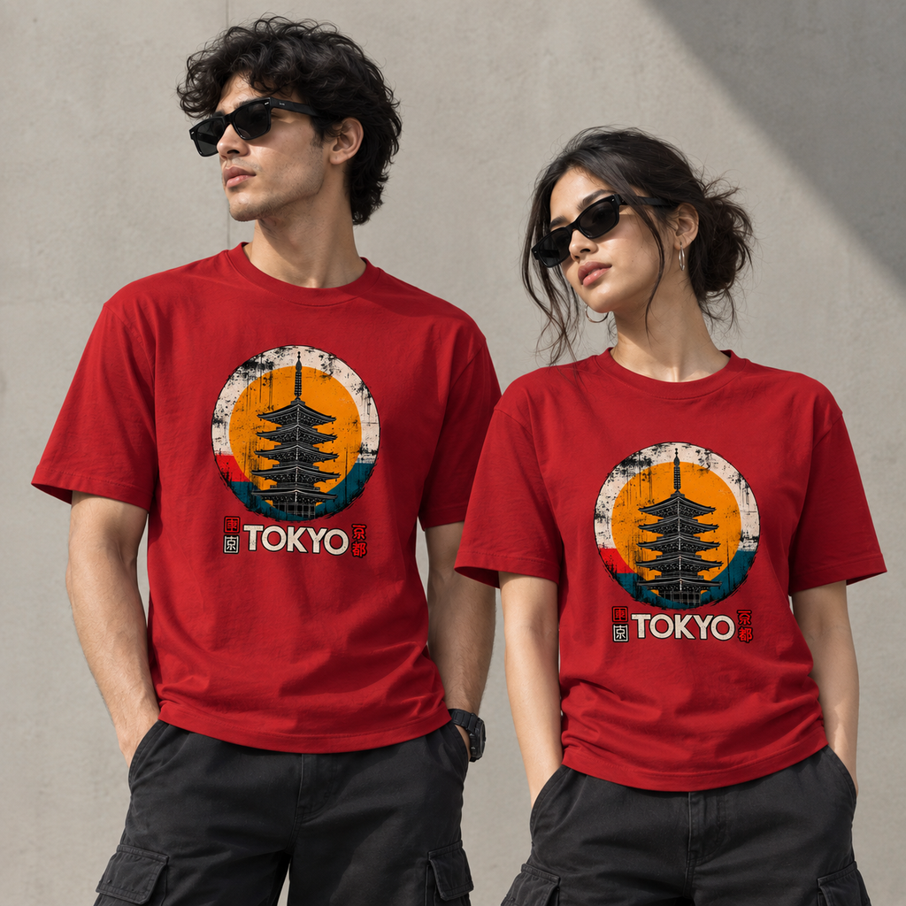 Tokyo Rising -Unisex Stretch T-shirt